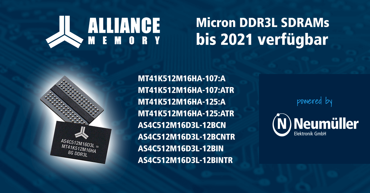 Micron DDR3L SDRAM von Alliance Memory verfügbar