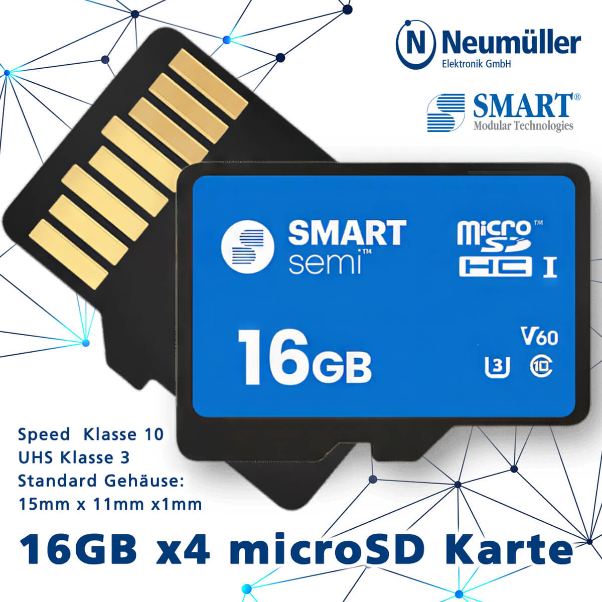 16GB microSDHC-I pSLC Karte für Industrie- und Consumeranwendungen