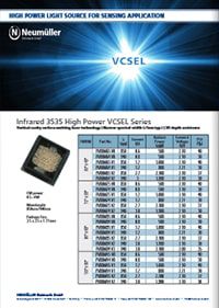Infrared HighPower VCSEL