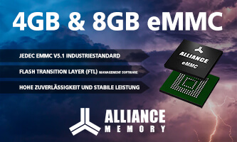 Neue 4GB und 8GB eMMC Lösungen