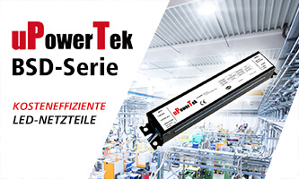 BSD-Serie: Kosteneffiziente LED-Netzteile von uPowerTek