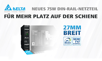 Neues 75W DIN-RAIL-Netzteil mit 27mm für mehr Platz auf der Schiene!