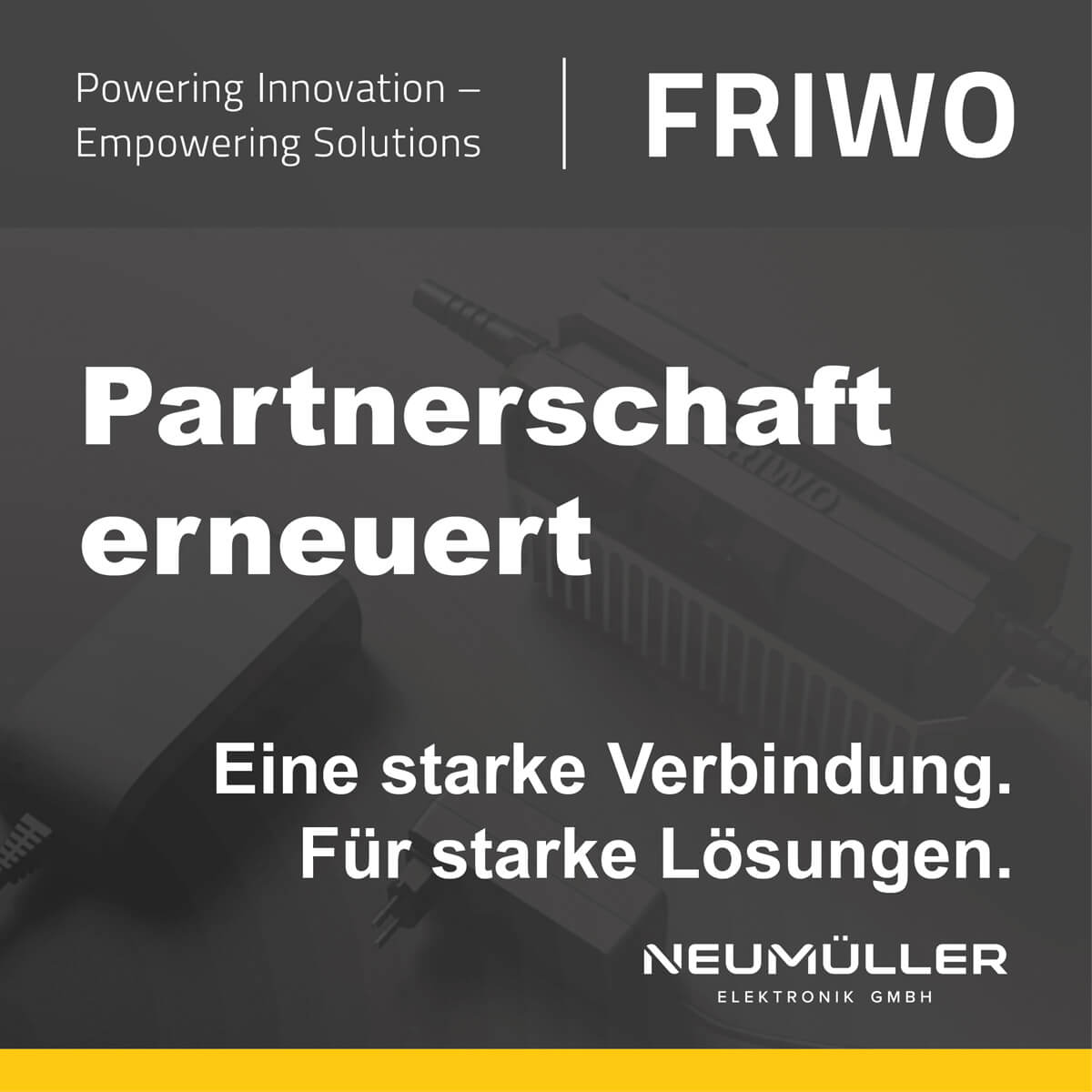 Partnerschaft mit FRIWO erneuert