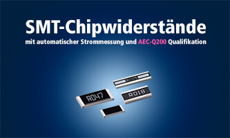 NCST-A-Serie: SMT-Chipwiderstände mit automatischer Strommessung und AEC-Q200 Qualifikation