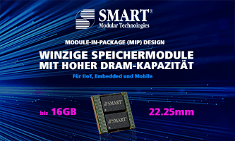 MIP-Design: Winziger Formfaktor mit hoher DRAM-Kapazität für IIoT, Embedded und Mobile