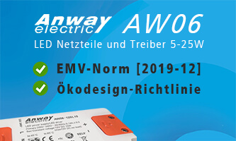7-25W LED Treiber und Netzteile - konform zur neuen EMV-Norm (2019-12)