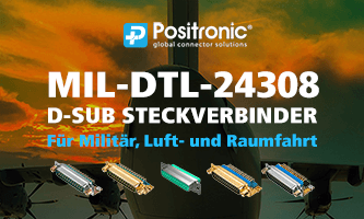 MIL-DTL-24308 D-Sub-Steckverbinder für Militär, Luft- und Raumfahrt