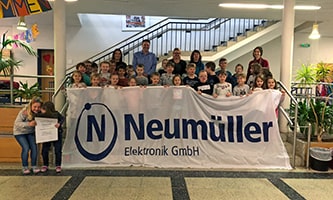 Neumüller Elektronik übernimmt Klasse 2000 Patenschaft für die Grundschule Weisendorf