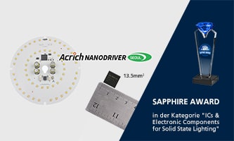 Acrich NanoDriver Serie gewinnt Sapphire Award