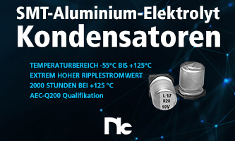 NSPE-TS-Serie - SMT-Aluminium-Elektrolyt-Kondensatoren in Hybridbauweise