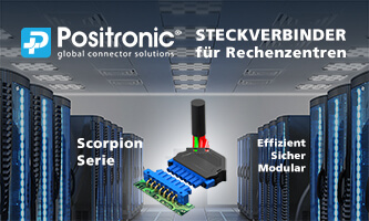Steckverbinder von Positronic für effizientere Rechenzentren