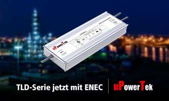 uPowerTek LED-Stromversorgungen: TLD-Serie jetzt mit ENEC