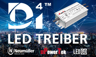 NFC programmierbare D4i LED-Treiber von uPowerTek